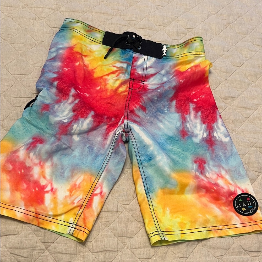 Maui Kids Tie-Dye Swim Trunks